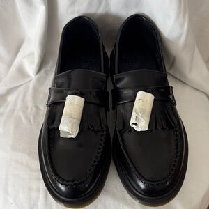 Dr. Martens ADRIAN  Black Leather Loafers with Tassels